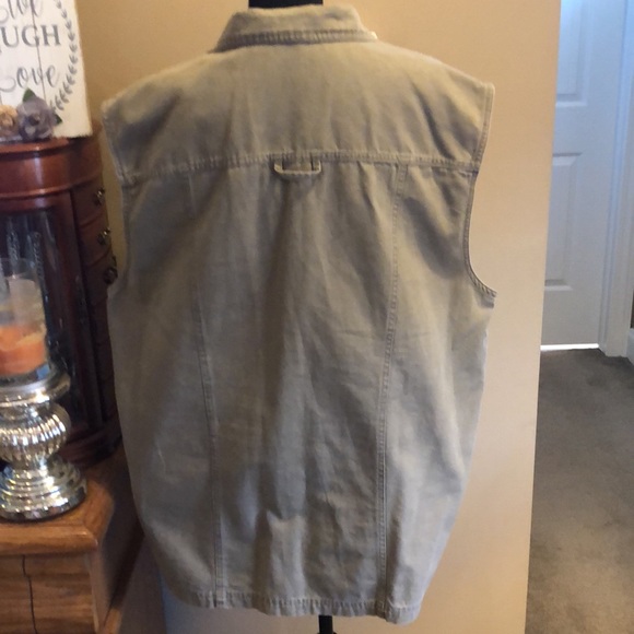 Columbia Sportswear Outdoorsman Khaki Cotton Vest - Picture 8 of 11